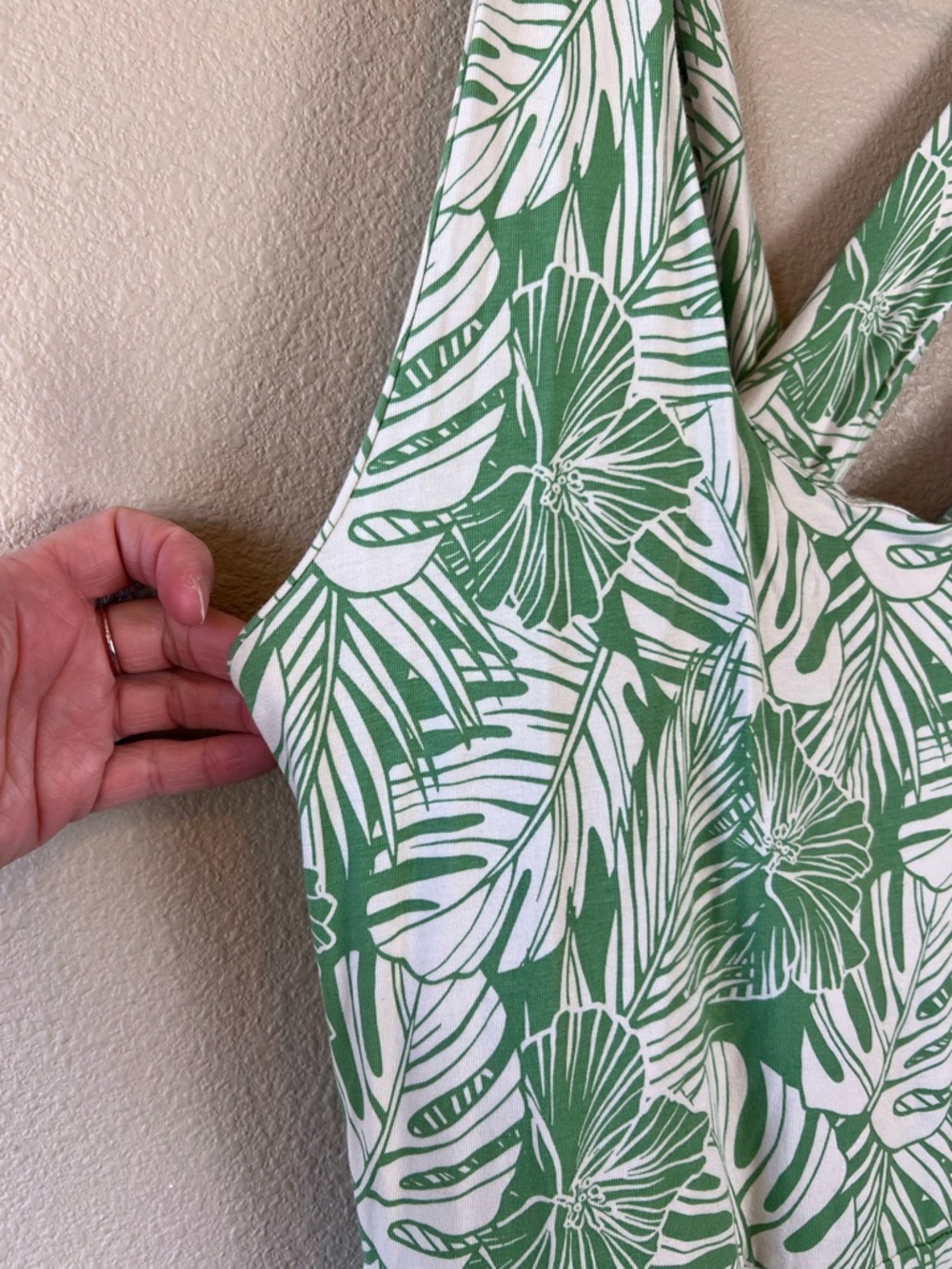 pact jade palms open back fit & flare maxi dress - Picture 9 of 16